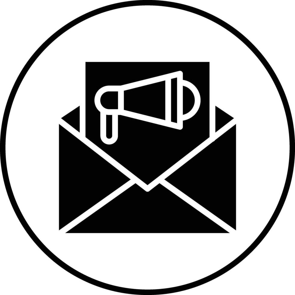 icono de vector de marketing por correo electrónico