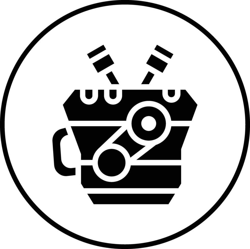 icono de vector de motor de coche