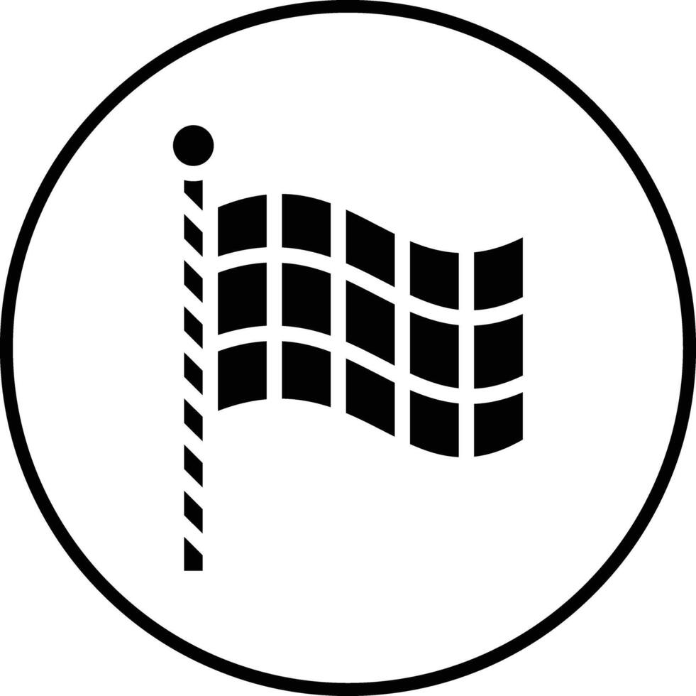 Checkered Flags Vector Icon