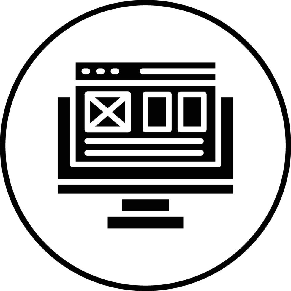 Landing Page Vector Icon