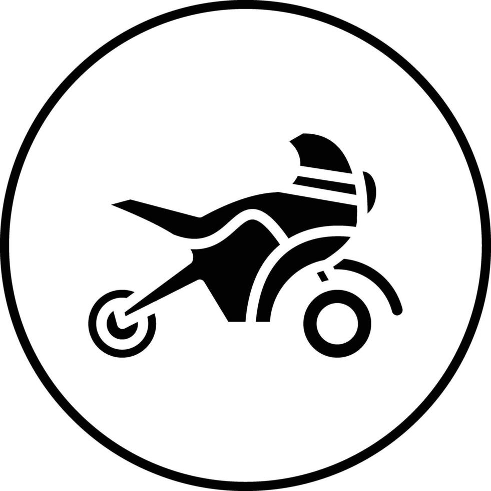 Race Bike Vector Icon