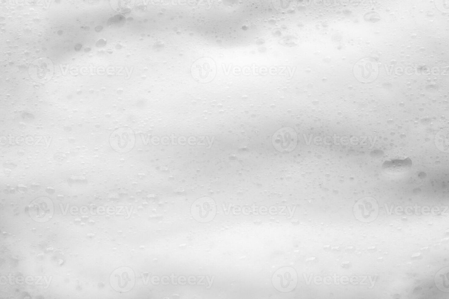 Abstract white soap foam bubbles texture background photo