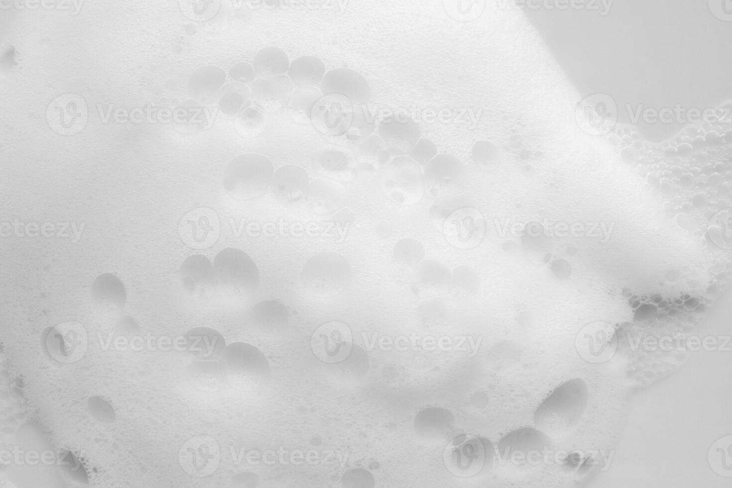 Abstract white soap foam bubbles texture background photo