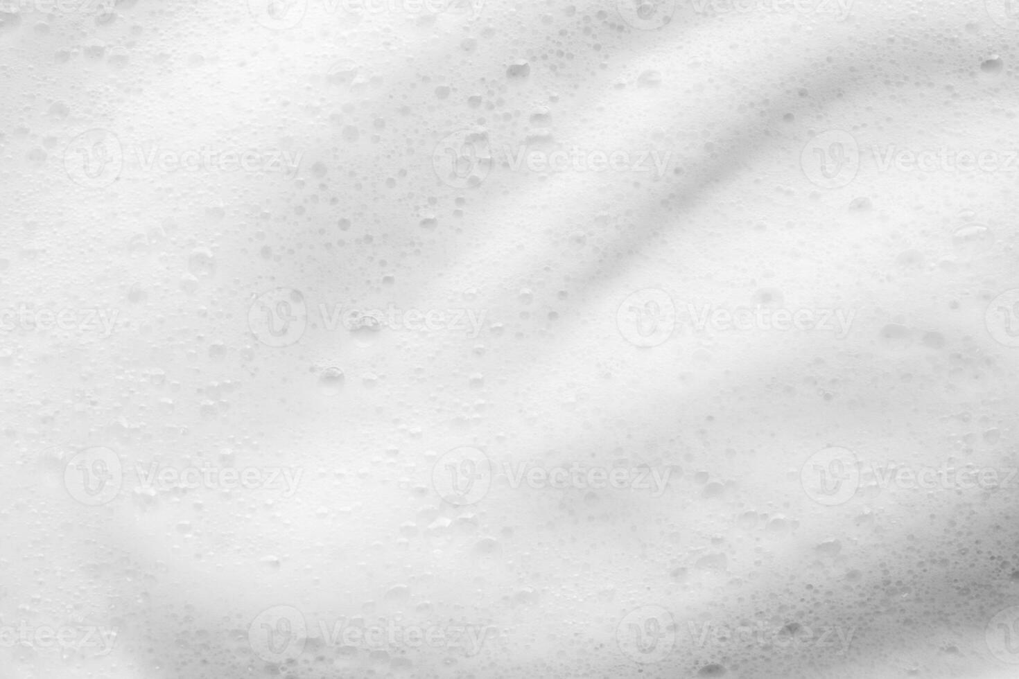 Abstract white soap foam bubbles texture background photo