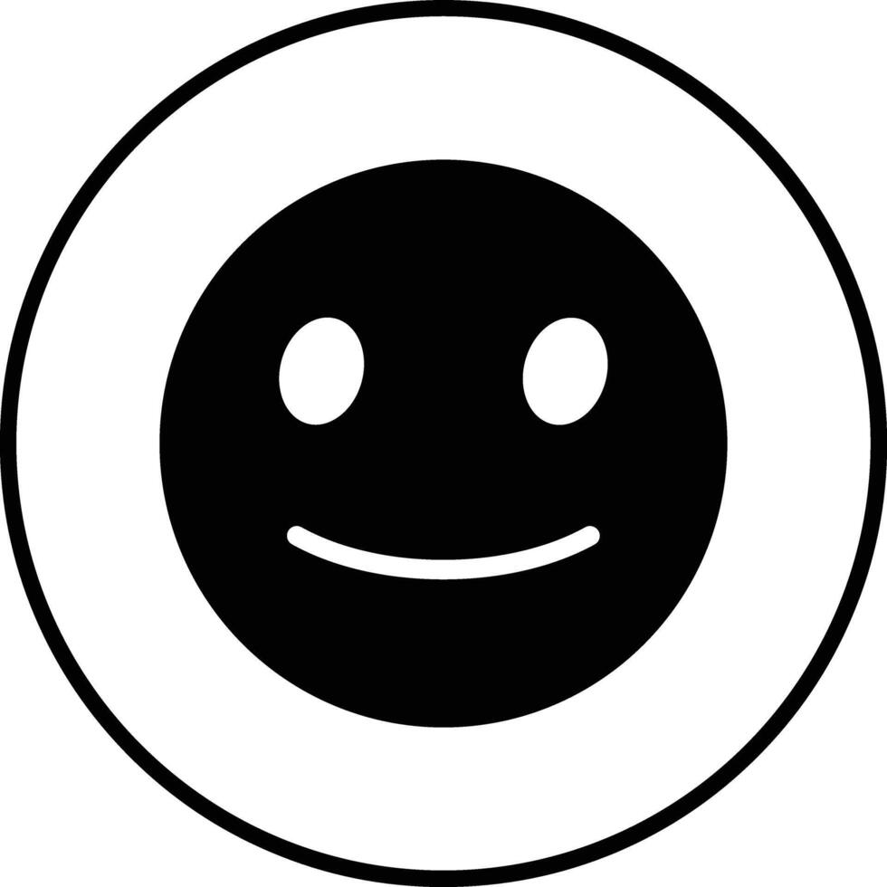 Slightly Smiling Face Vector Icon