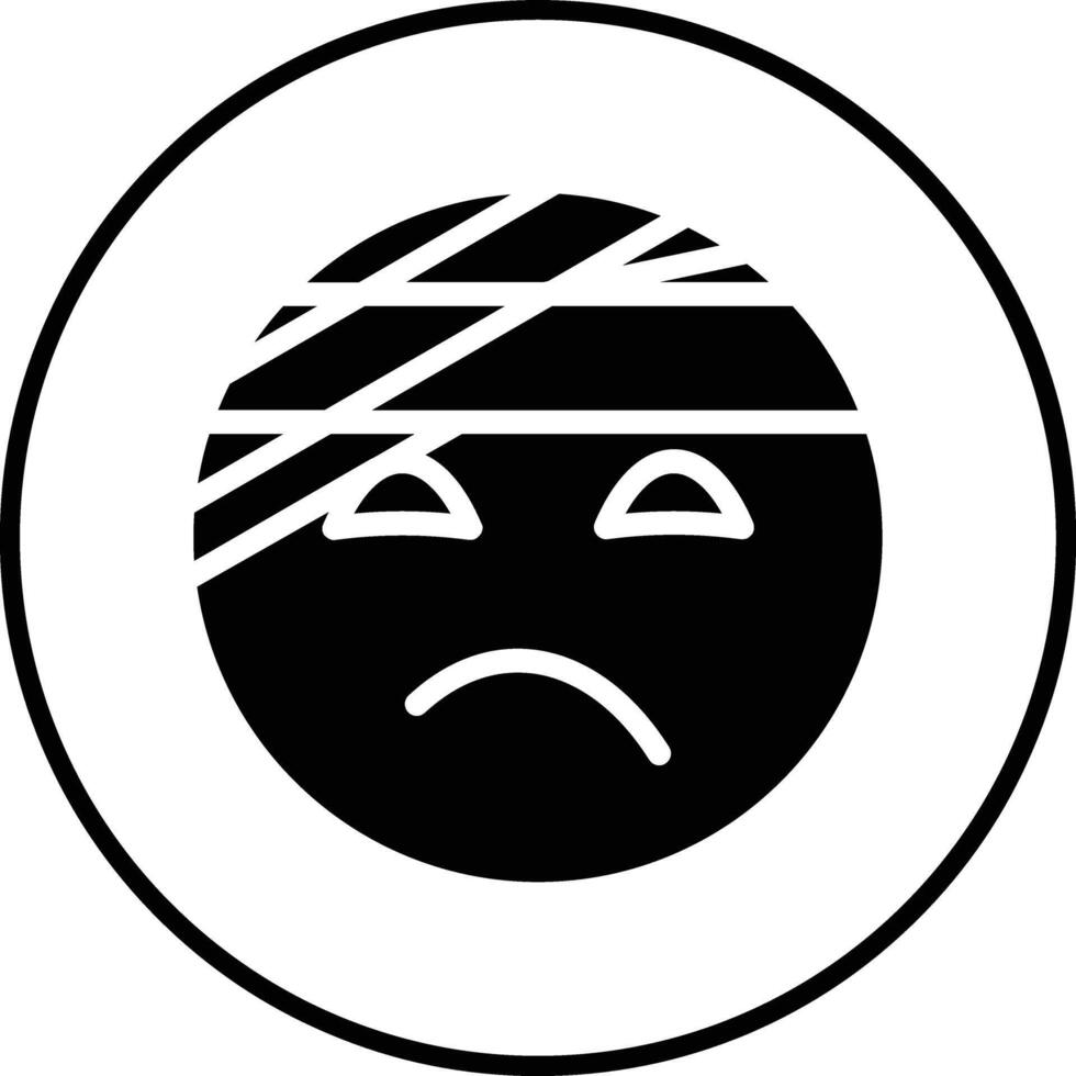 Face with Head Bandage Vector Icon