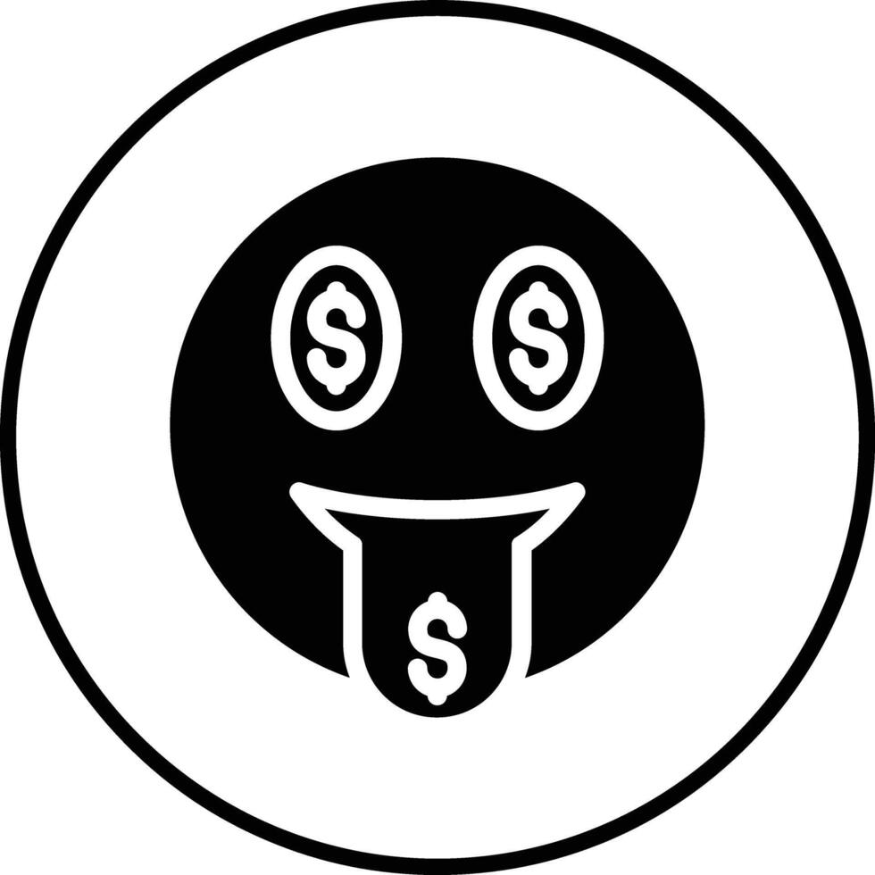 Money Mouth Face Vector Icon