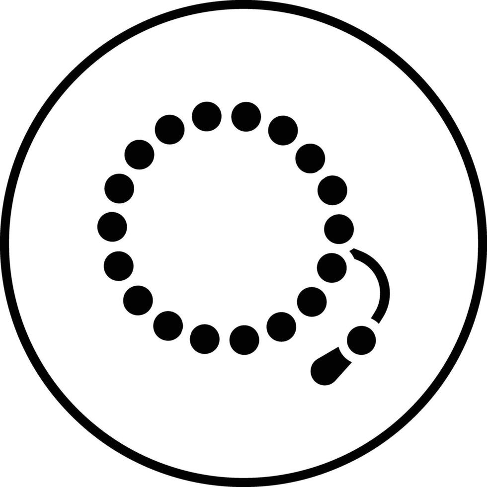 icono de vector de tasbih