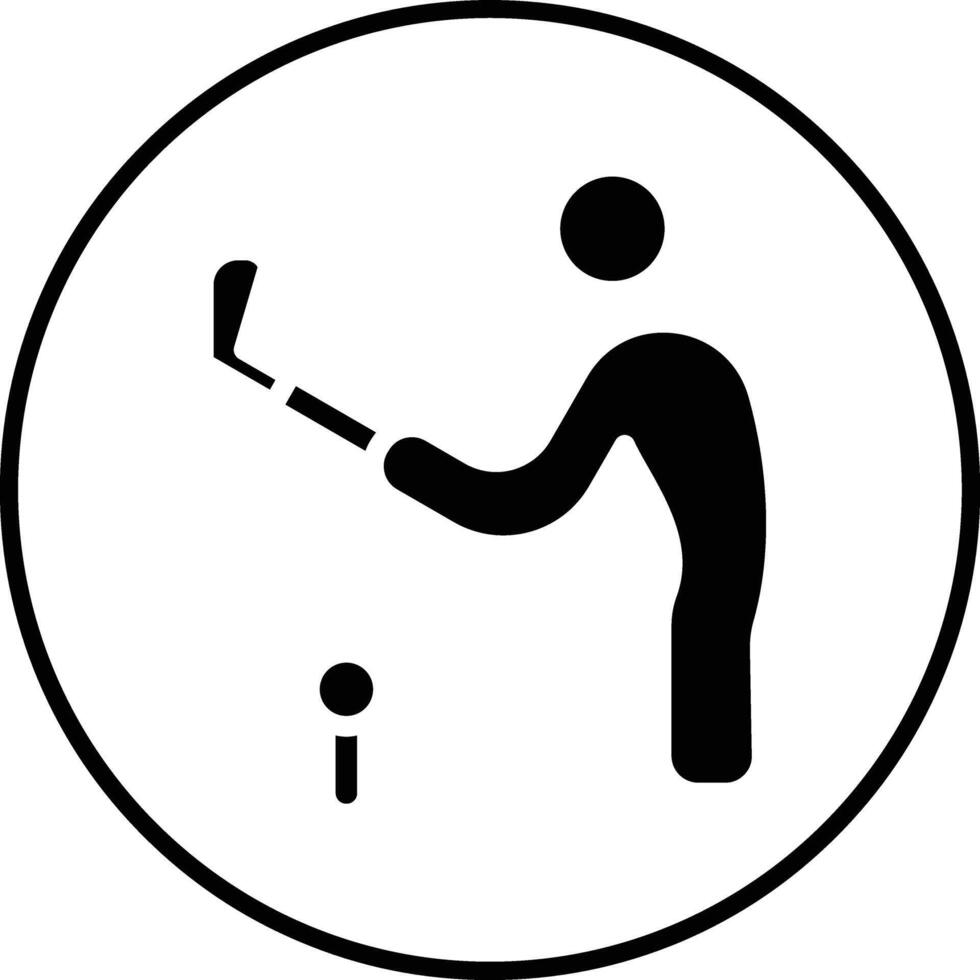 Golf Player Vector Icon