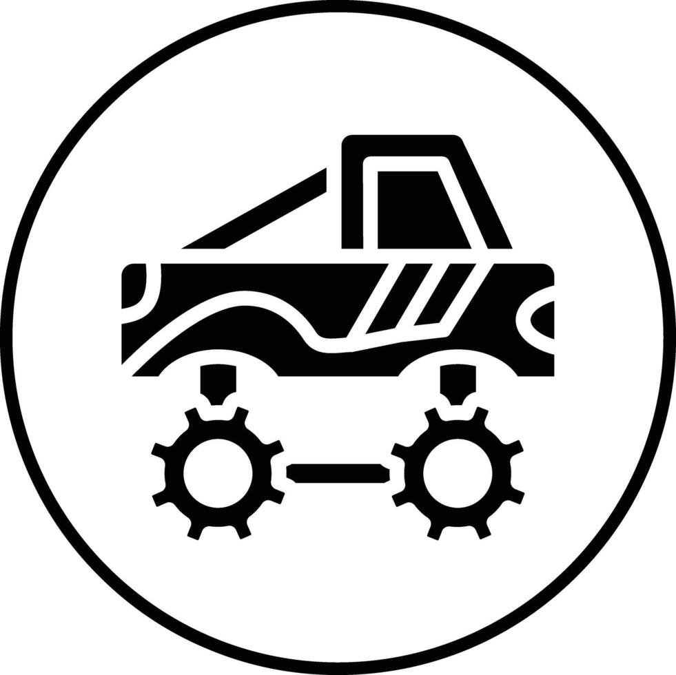 Race Truck Vector Icon