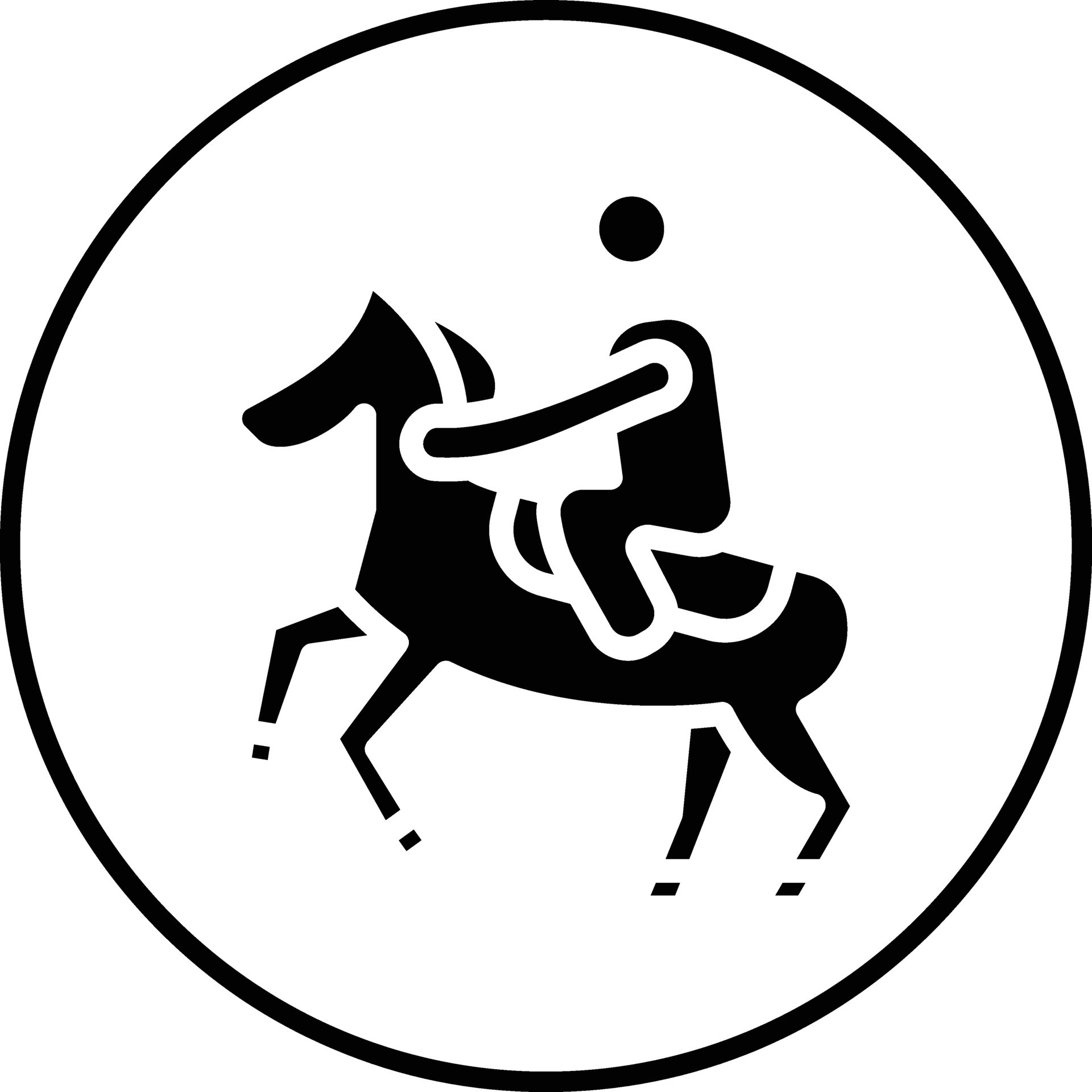 Horse Rider Vector Icon 38126594 Vector Art at Vecteezy