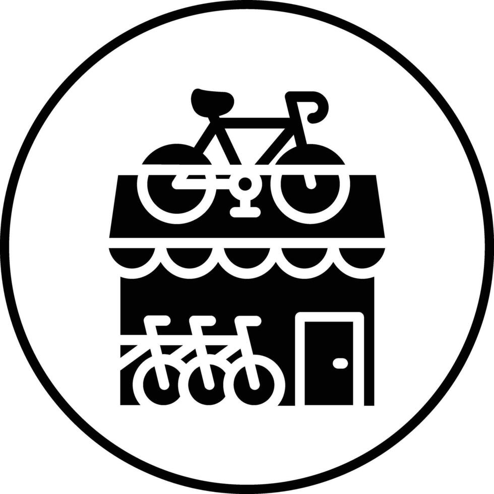 Bike Shop Vector Icon