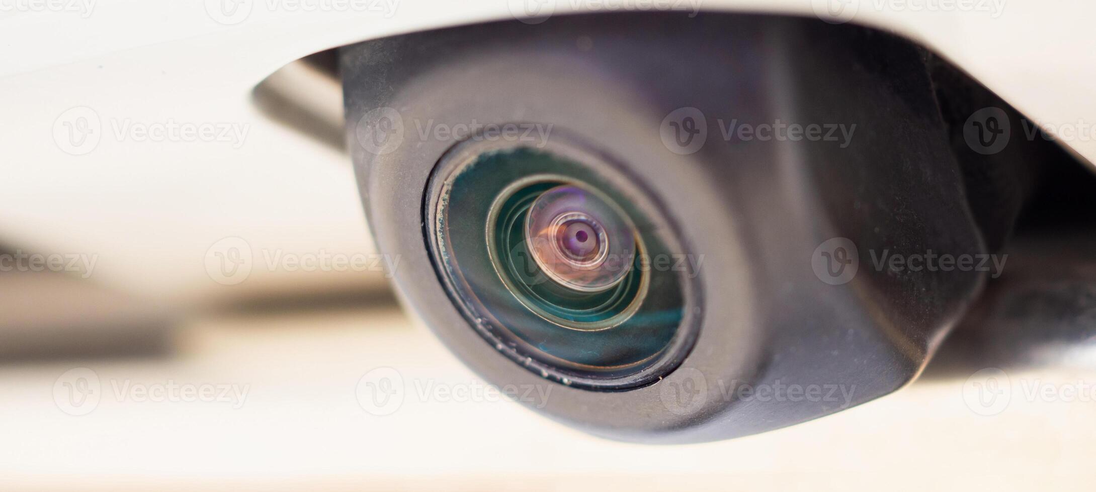 car rear view camera close up for parking assistance photo