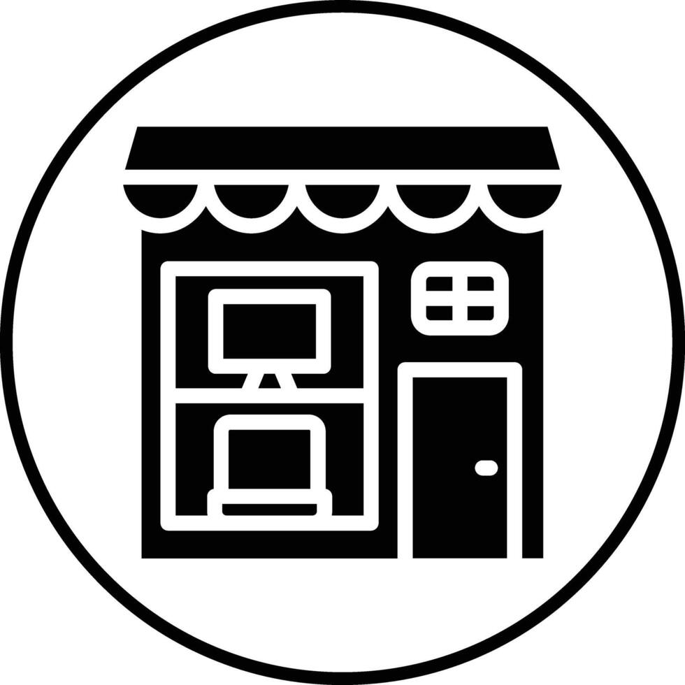 Electronics Shop Vector Icon