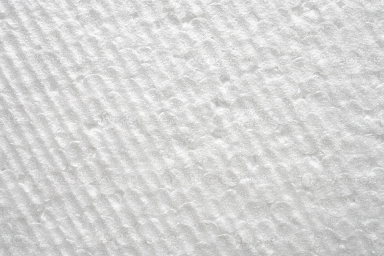 White polystyrene foam texture background photo