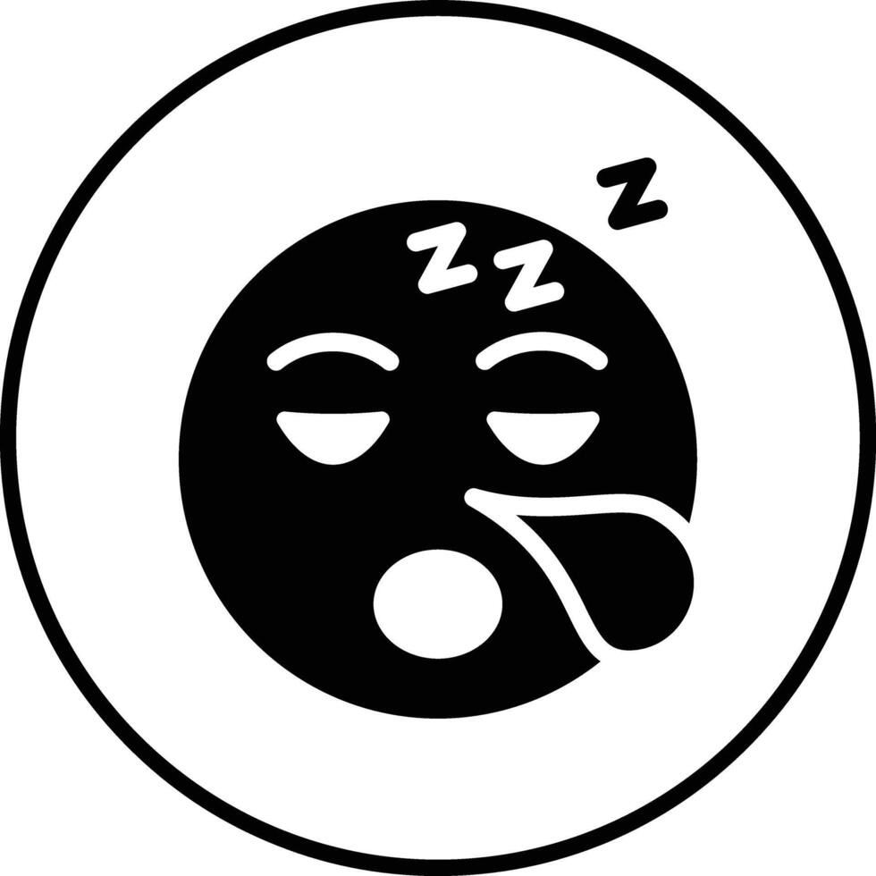 Sleepy Face Vector Icon
