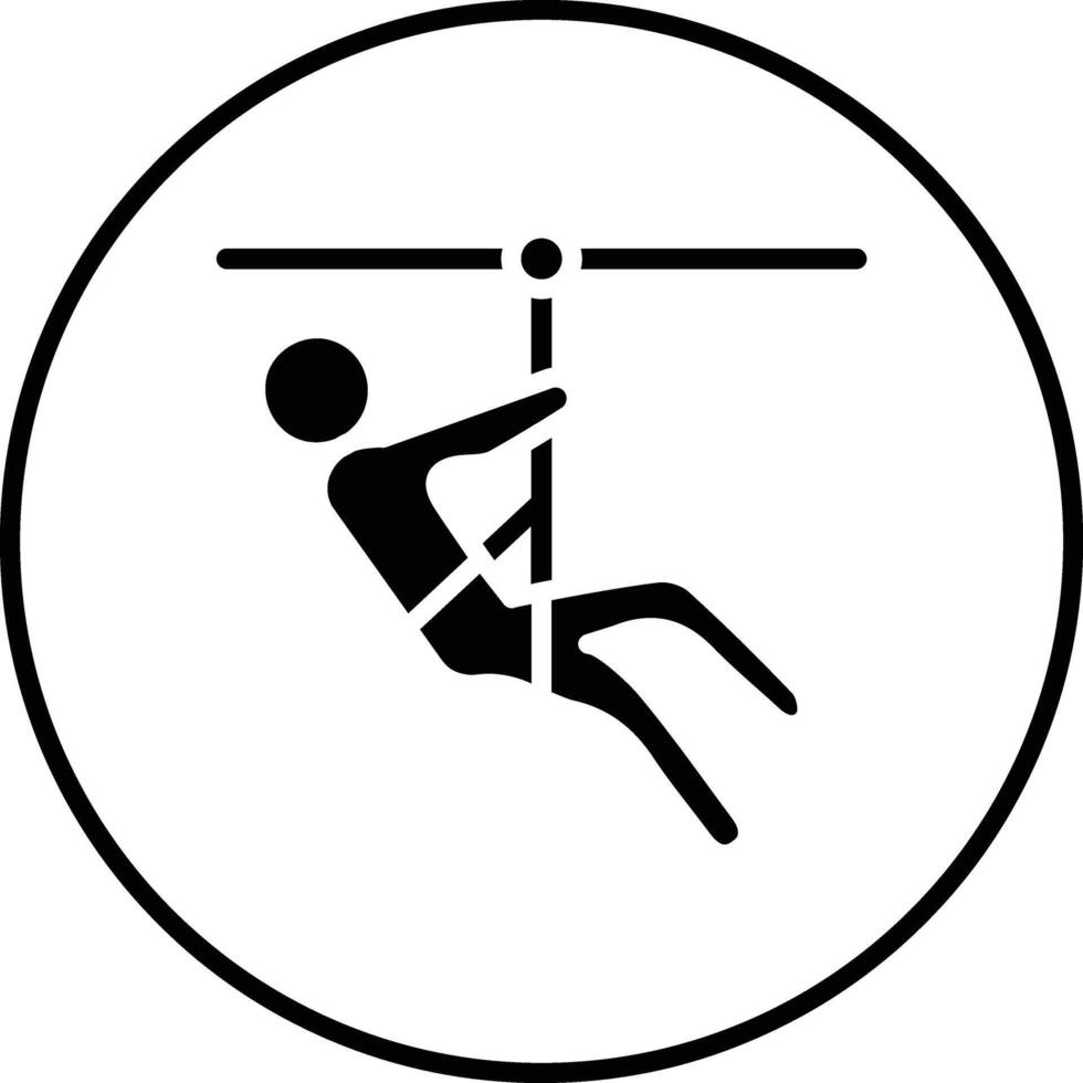 Zipline Vector Icon