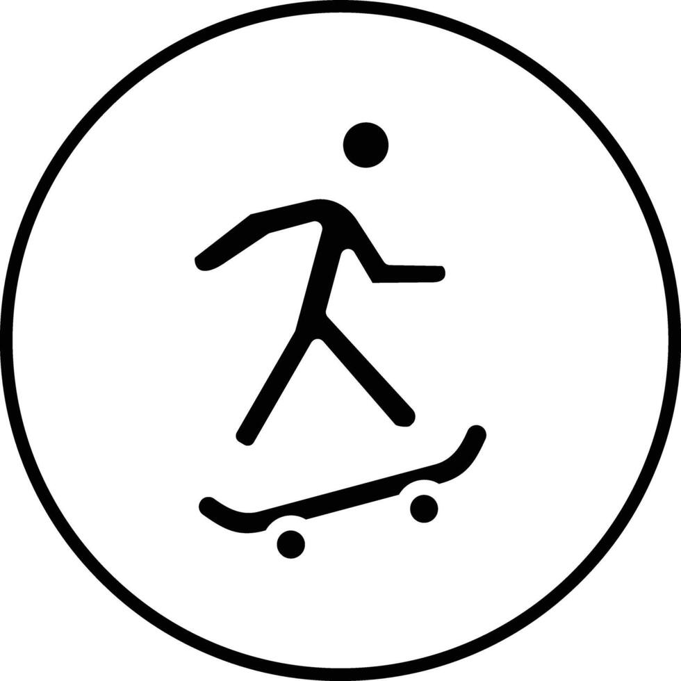 Skateboarding Vector Icon