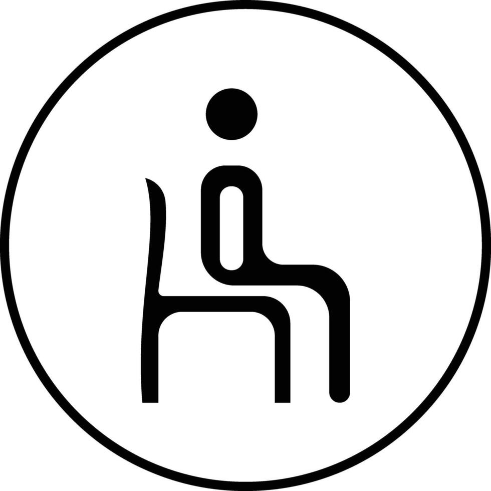 Sitting Vector Icon