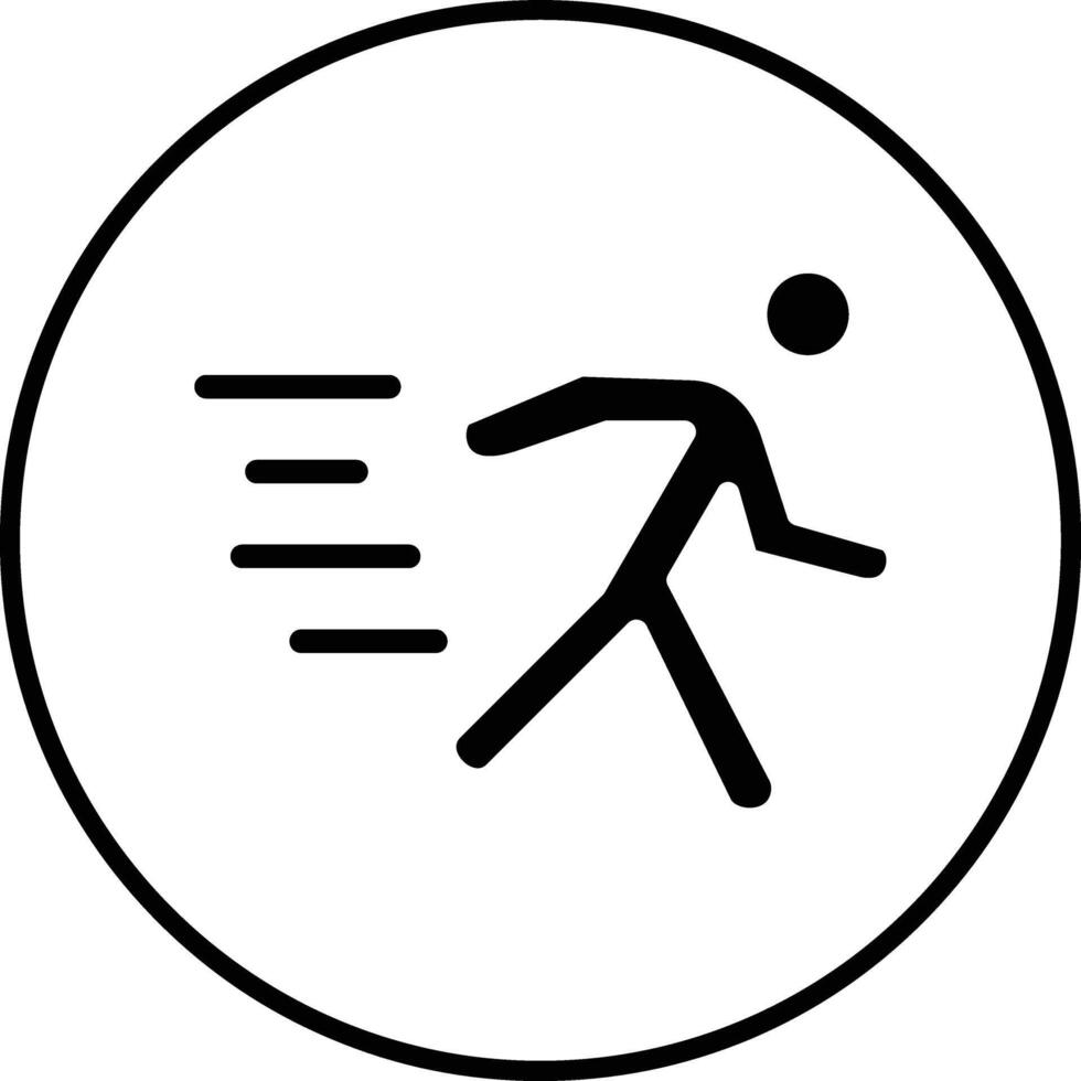 Running Person Vector Icon