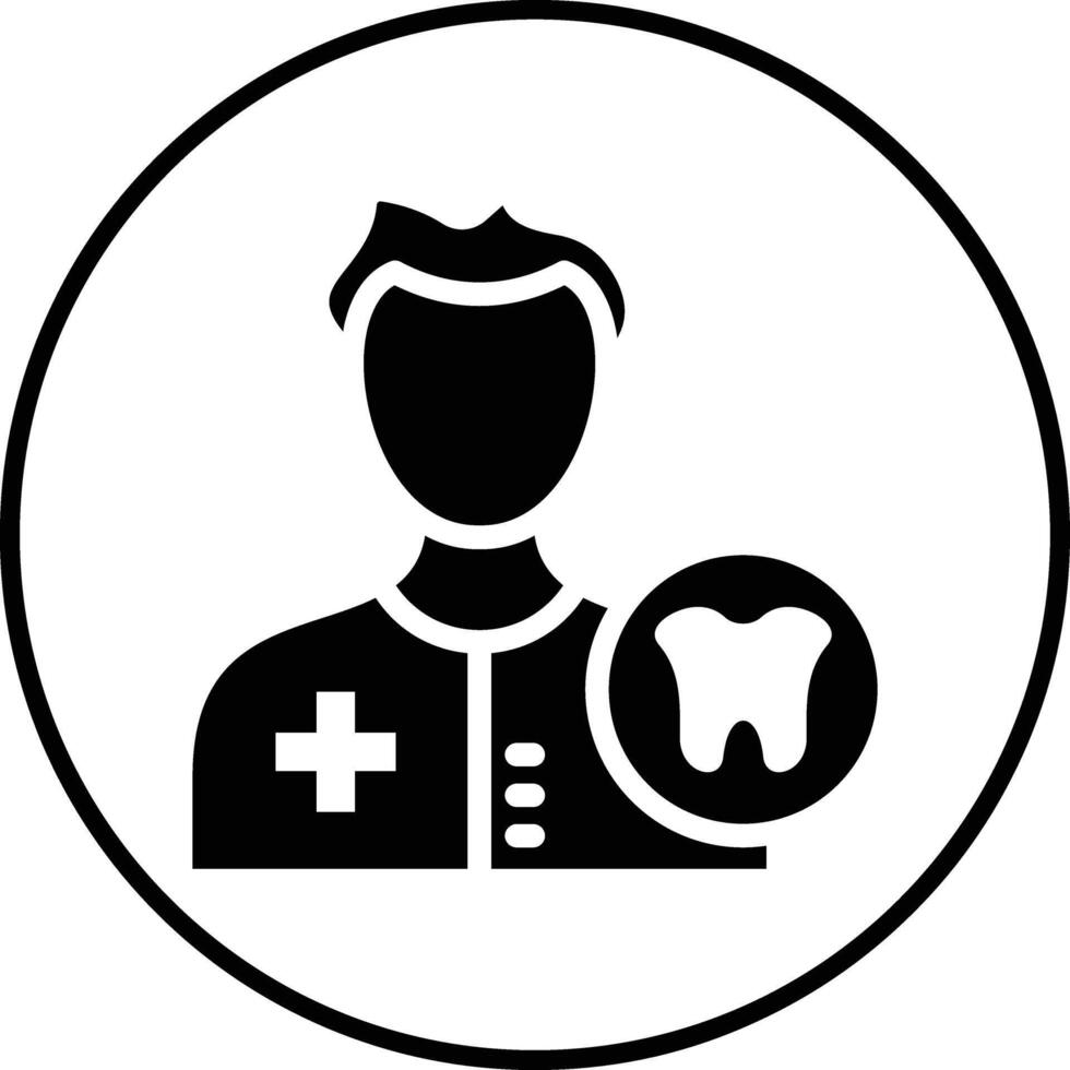 Male Dentist Vector Icon