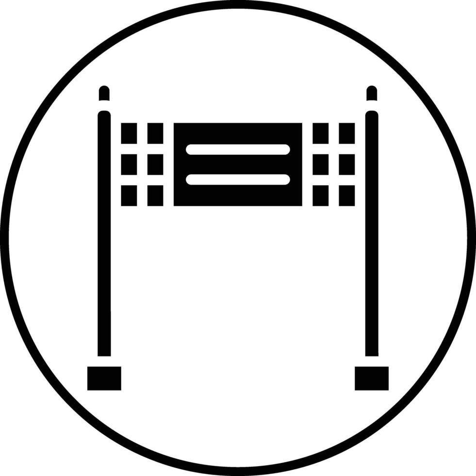 Finish Line Vector Icon
