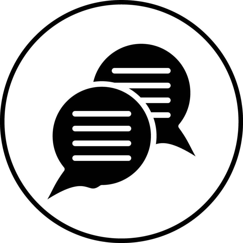 Chatting Vector Icon