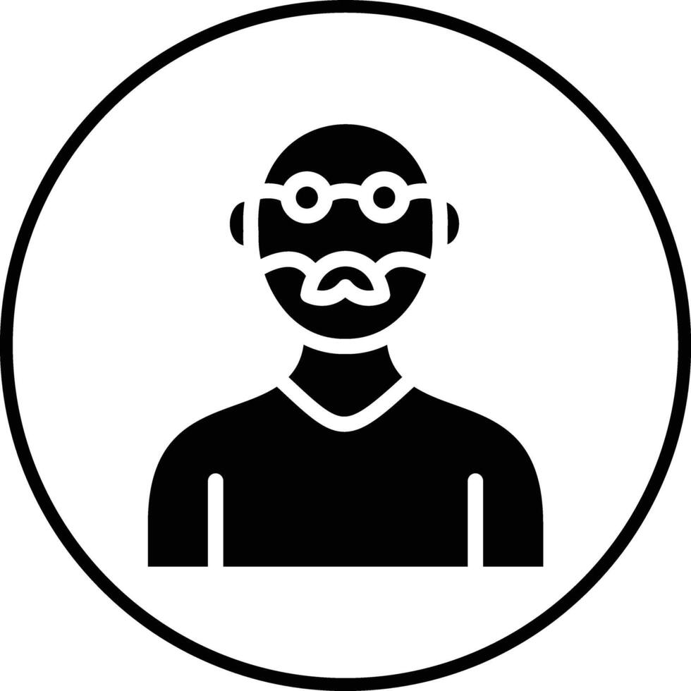 Old Man Vector Icon