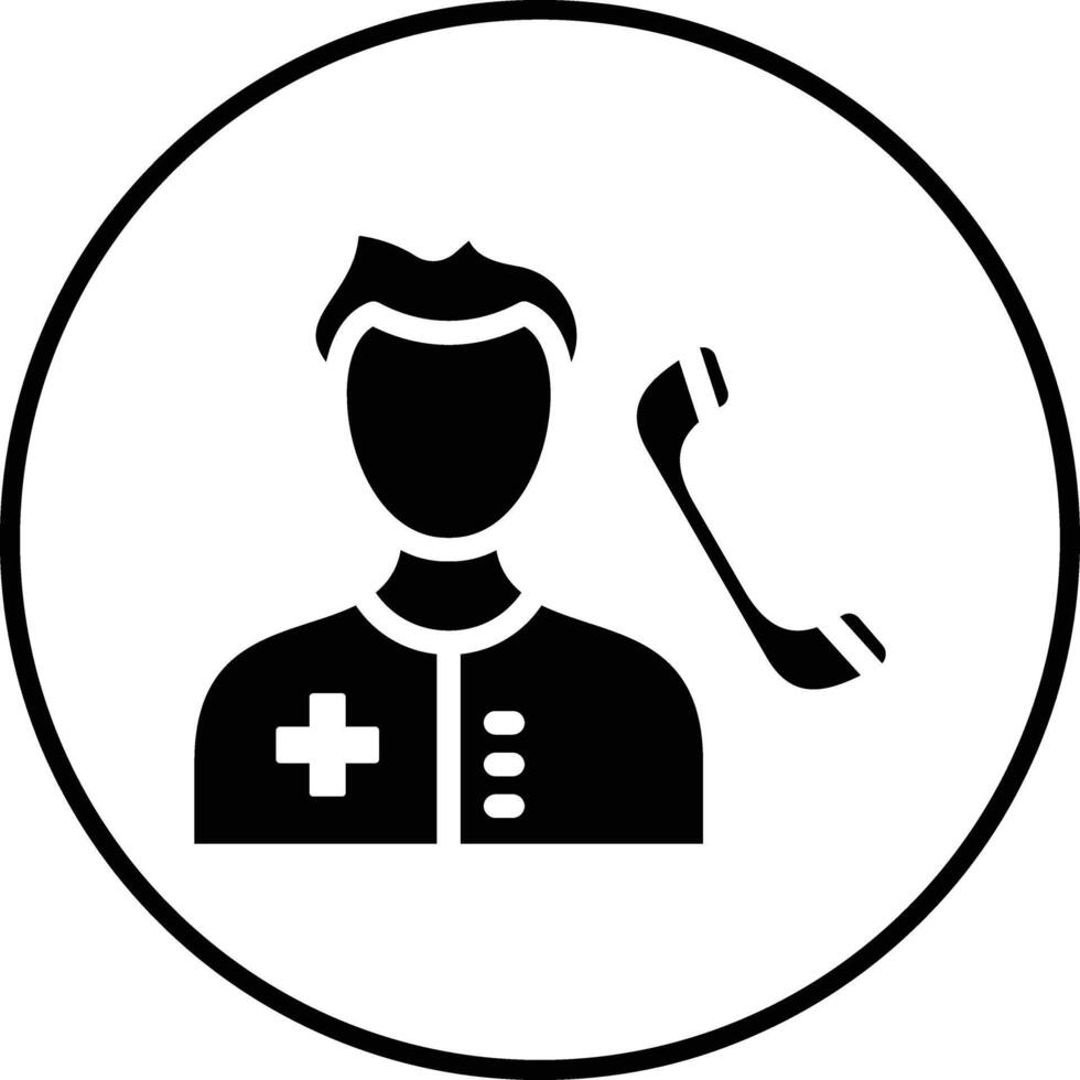 Medical Service on Call Vector Icon