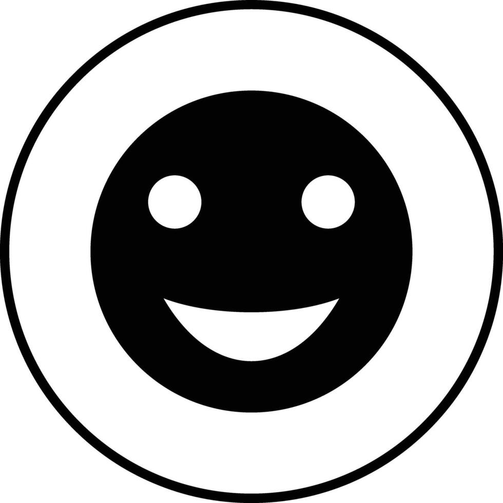 sonriente cara vector icono