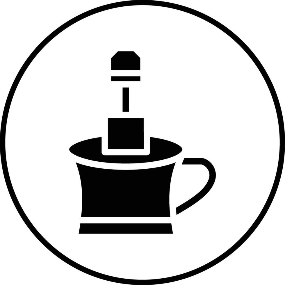 té infusión vector icono