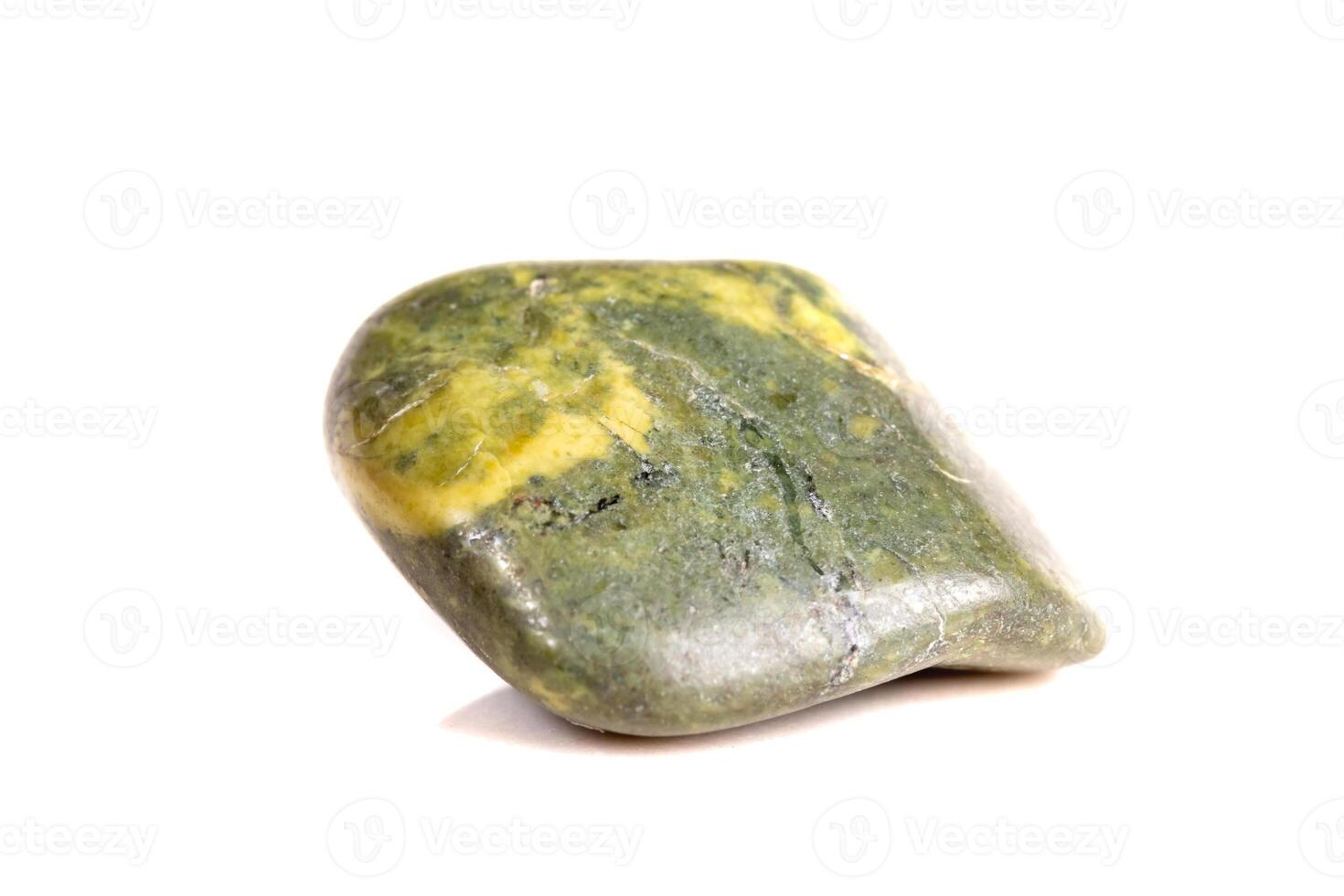 Macro mineral stone jasper on a white background photo