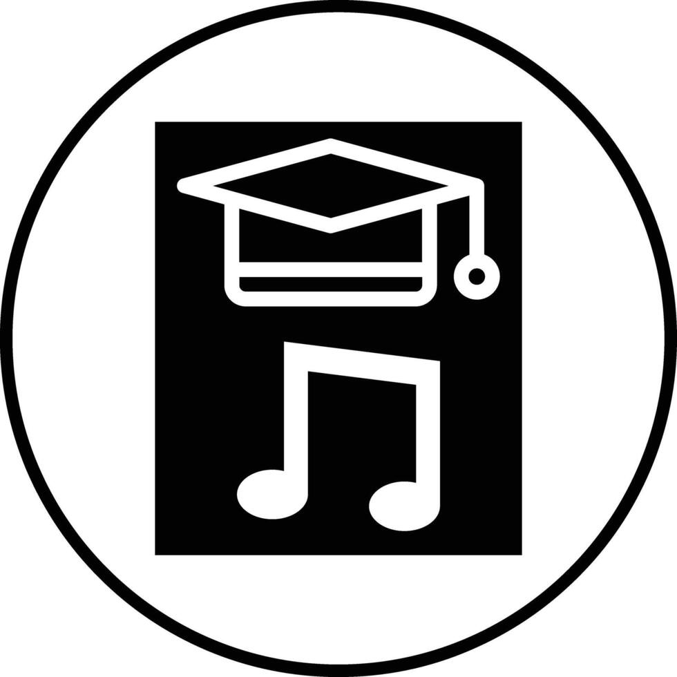 icono de vector de educación musical