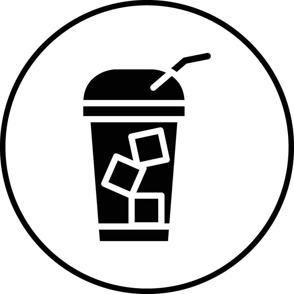 icono de vector de café frío