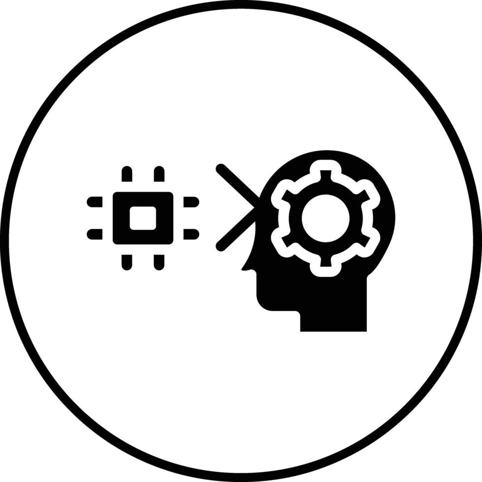 máquina percepción vector icono