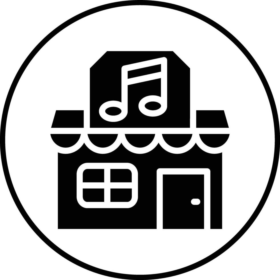 Music Shop Vector Icon