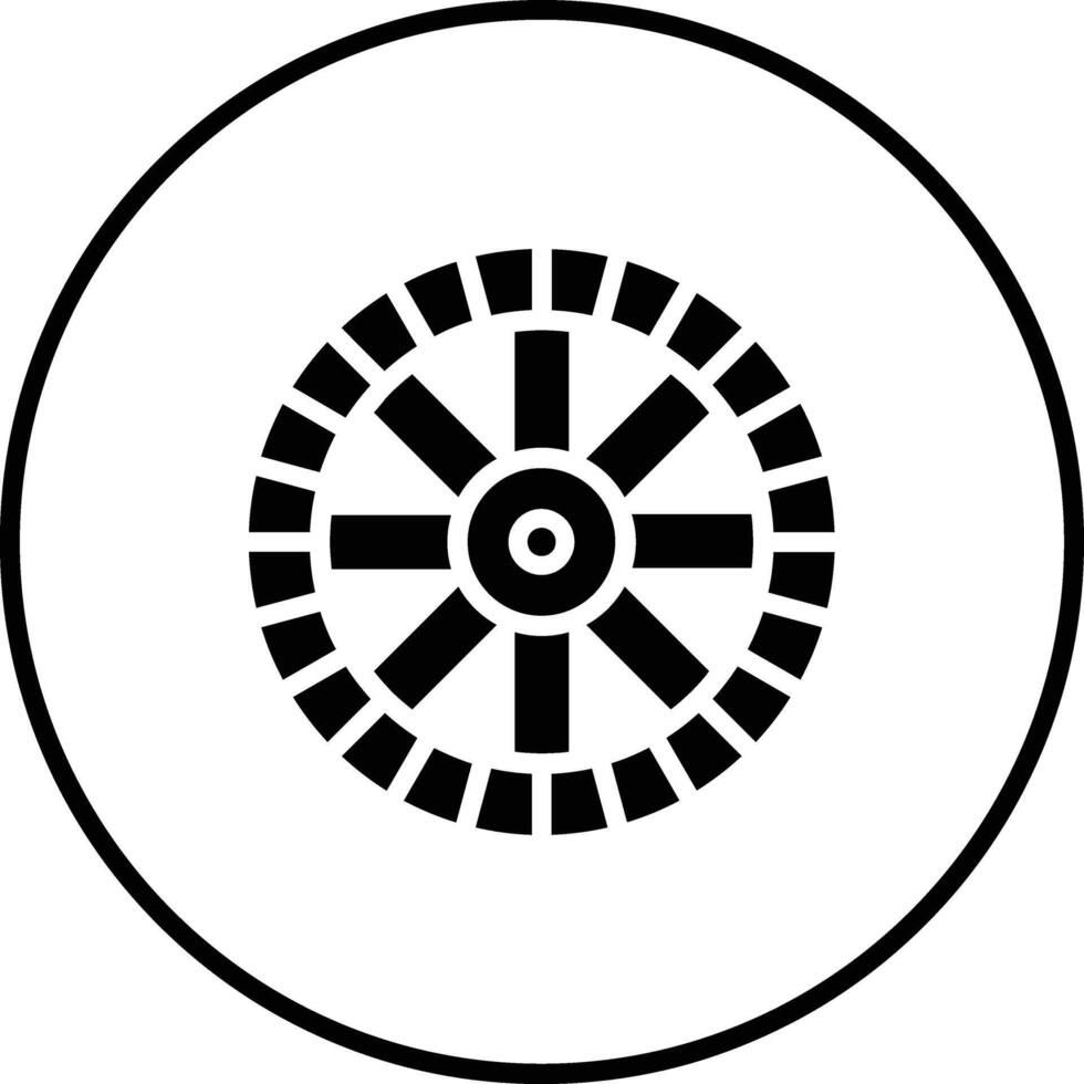 Wheel Vector Icon
