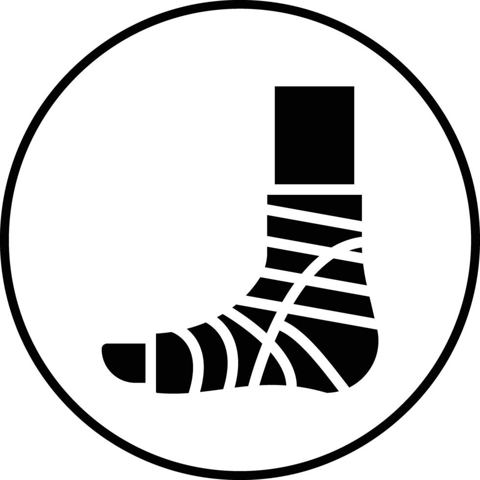 Broken Leg Vector Icon