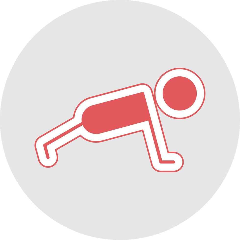 Exercise Glyph Multicolor Sticker Icon vector