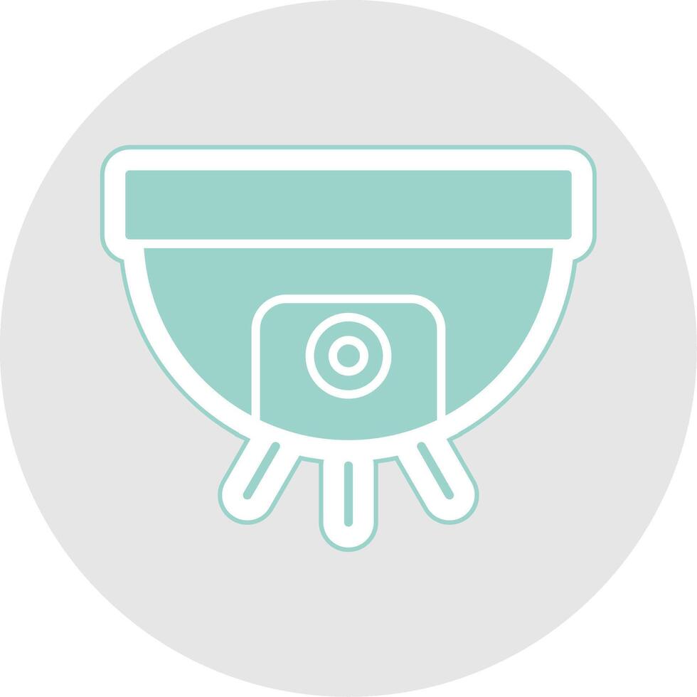 Cctv Glyph Multicolor Sticker Icon vector