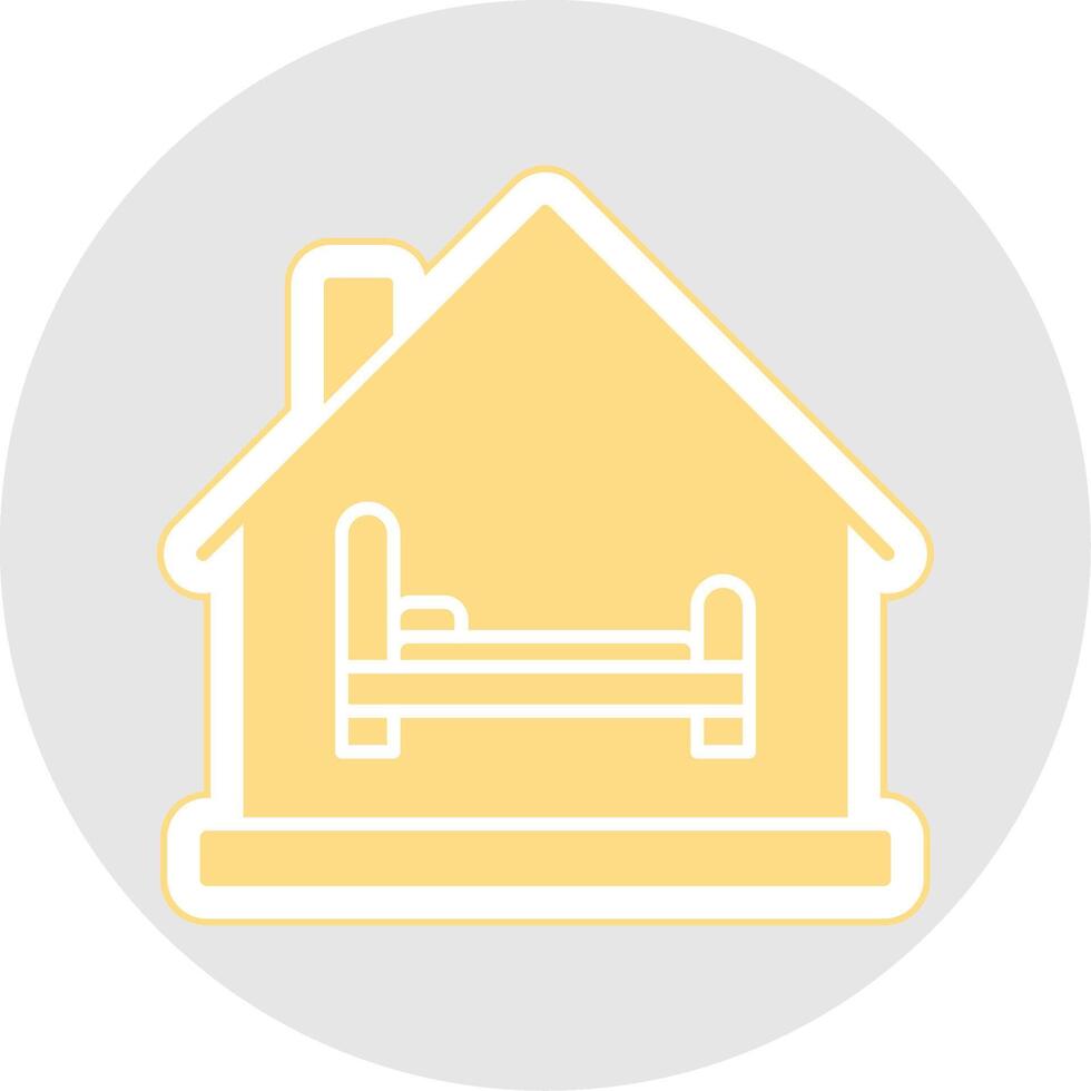 Room Glyph Multicolor Sticker Icon vector
