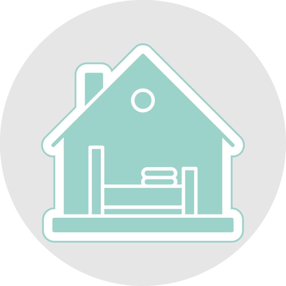 Blanket Glyph Multicolor Sticker Icon vector
