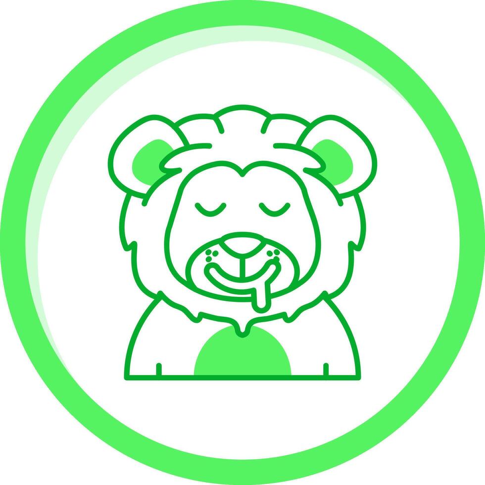 Drooling Green mix Icon vector