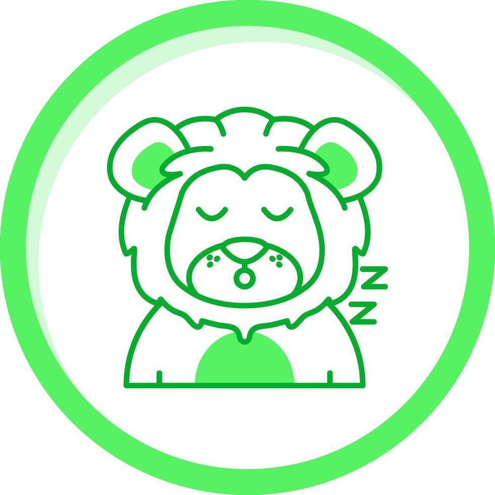 dormir verde mezcla icono vector