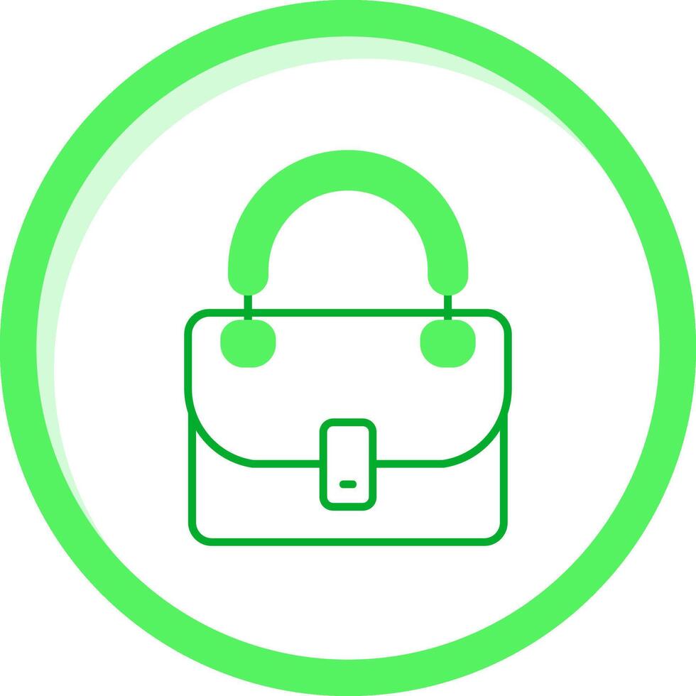 Purse Green mix Icon vector