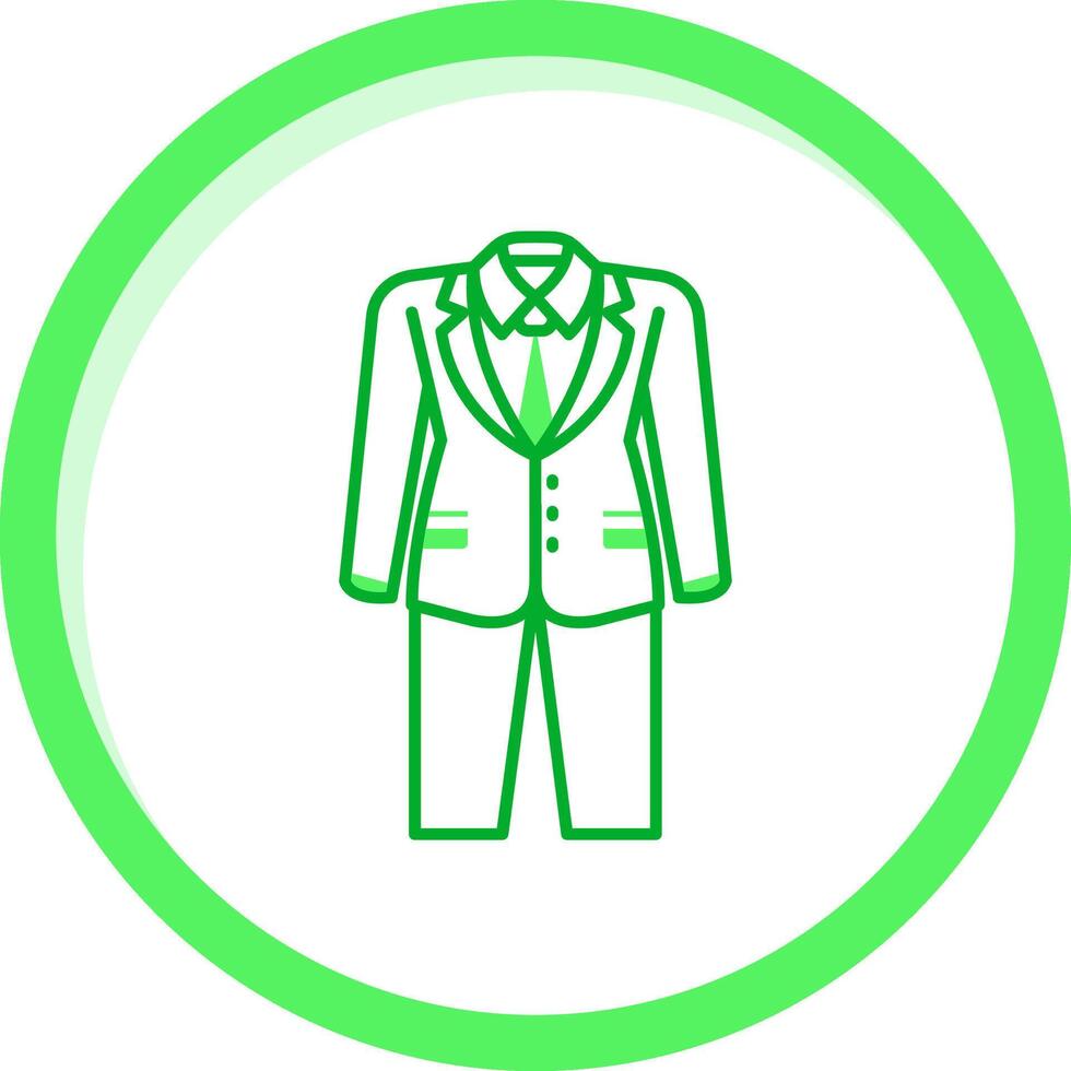 Suit Green mix Icon vector