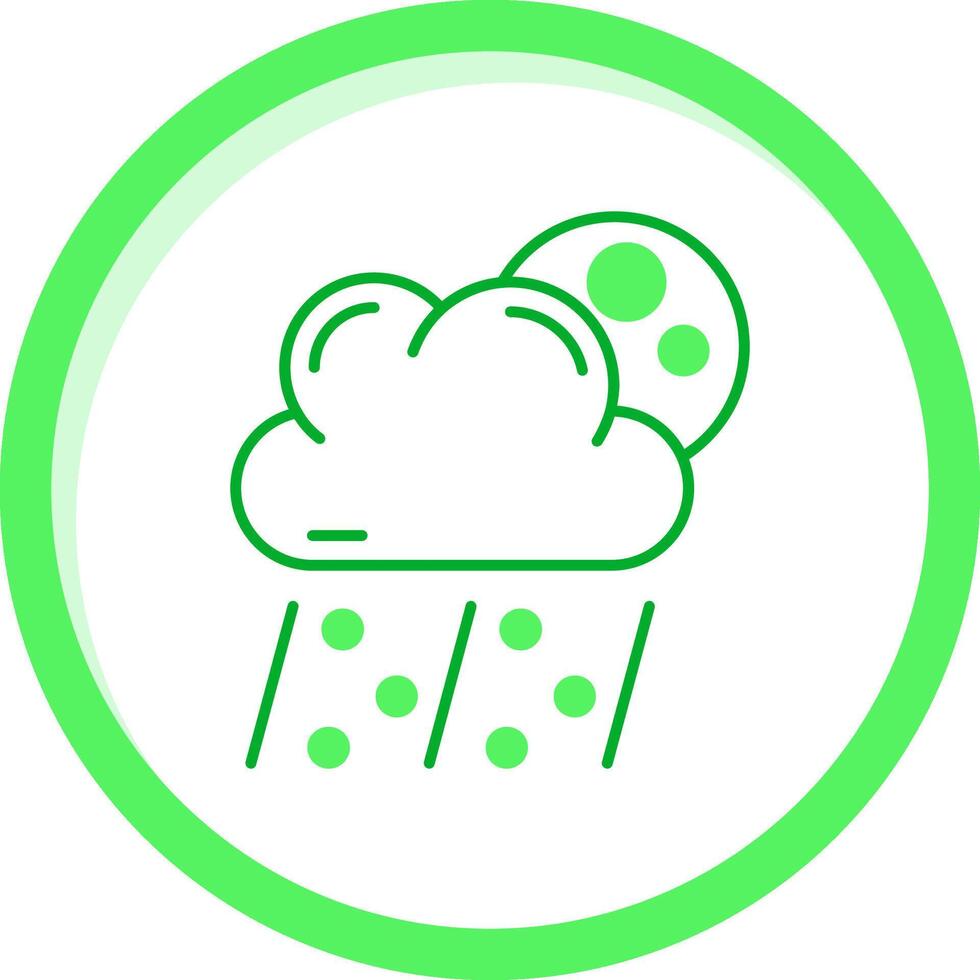 granizo verde mezcla icono vector