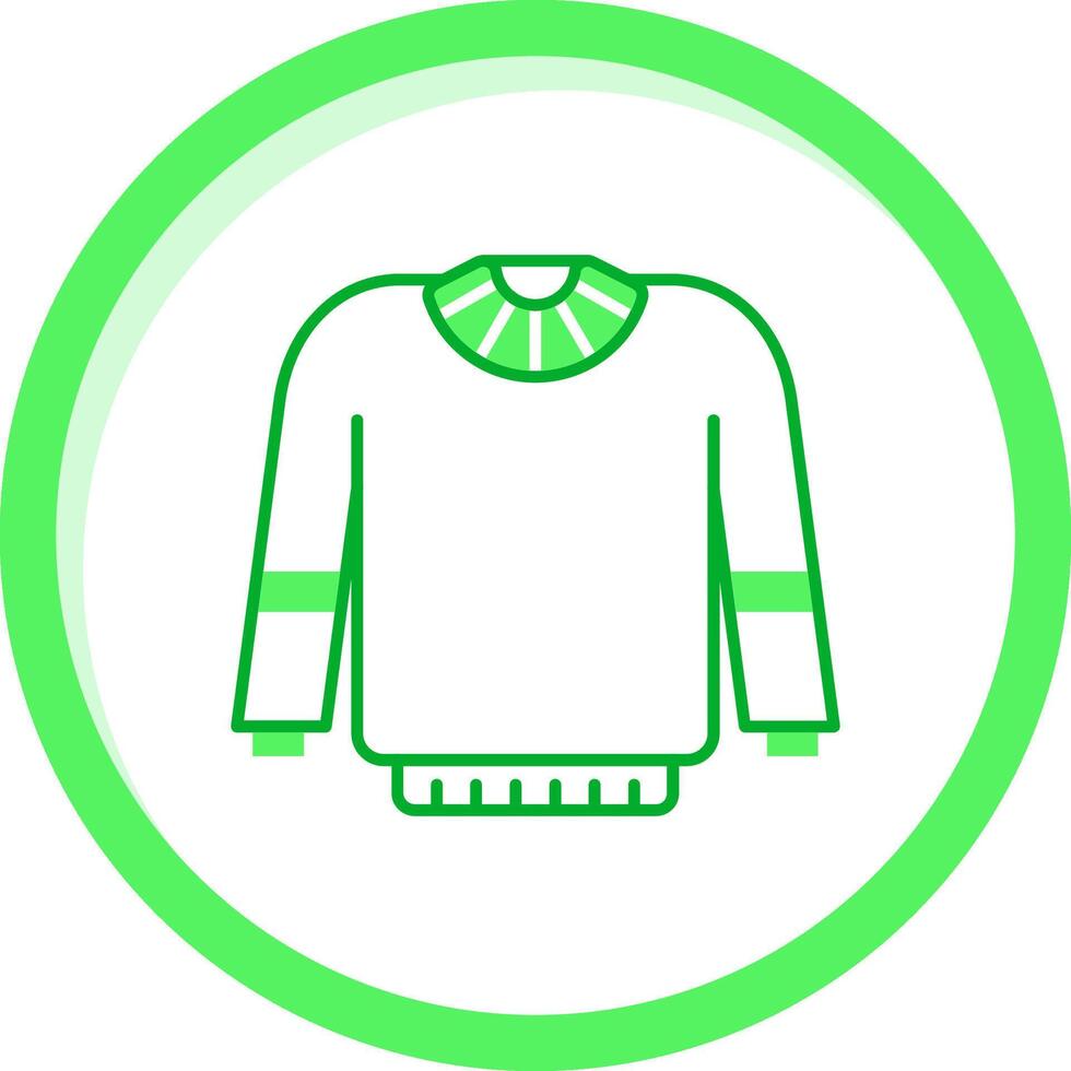 Sweater Green mix Icon vector