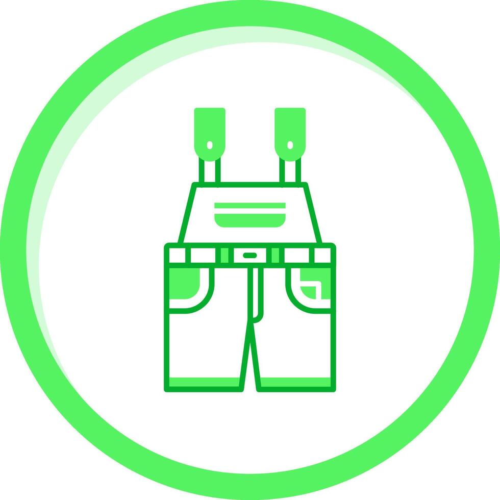 Overalls Green mix Icon vector