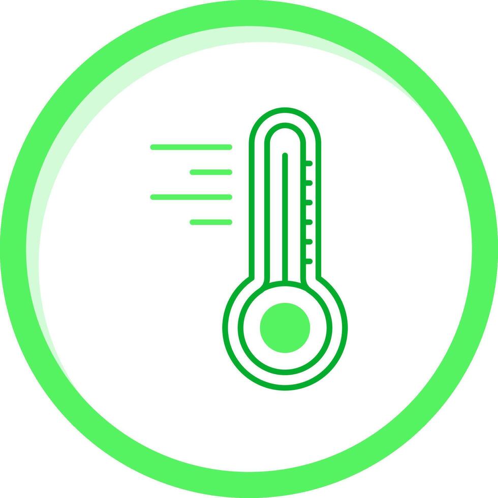 Thermometer Green mix Icon vector